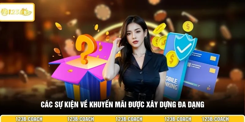 Các sự kiện về khuyến mãi được xây dựng đa dạng
